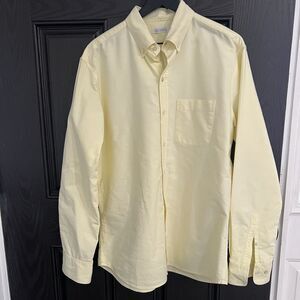 Gustin Men’s Button Down Shirt Size XXL Yellow